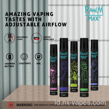 Randm max 1700 puff plus 6ml